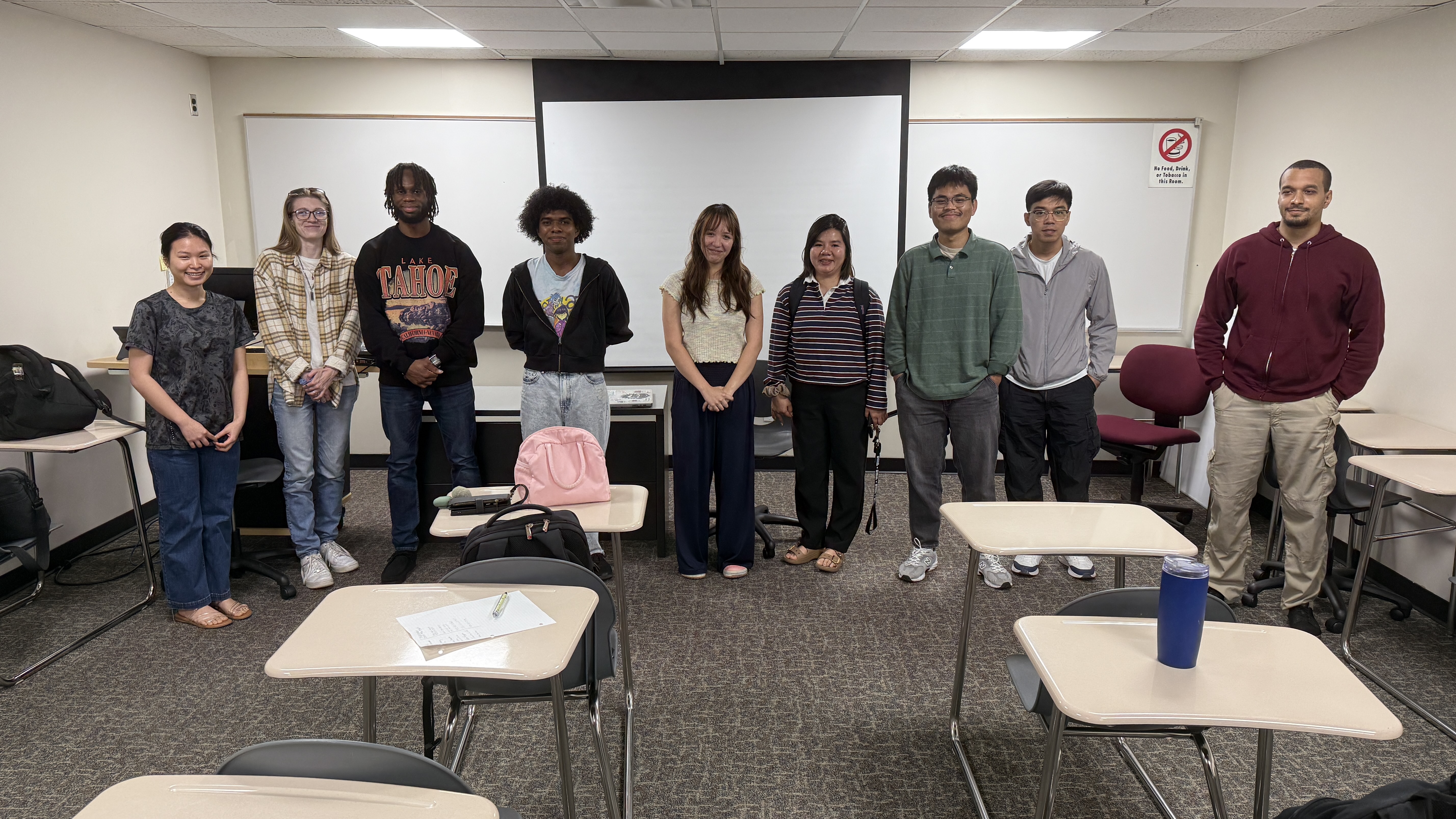 Members attending the first club meeting